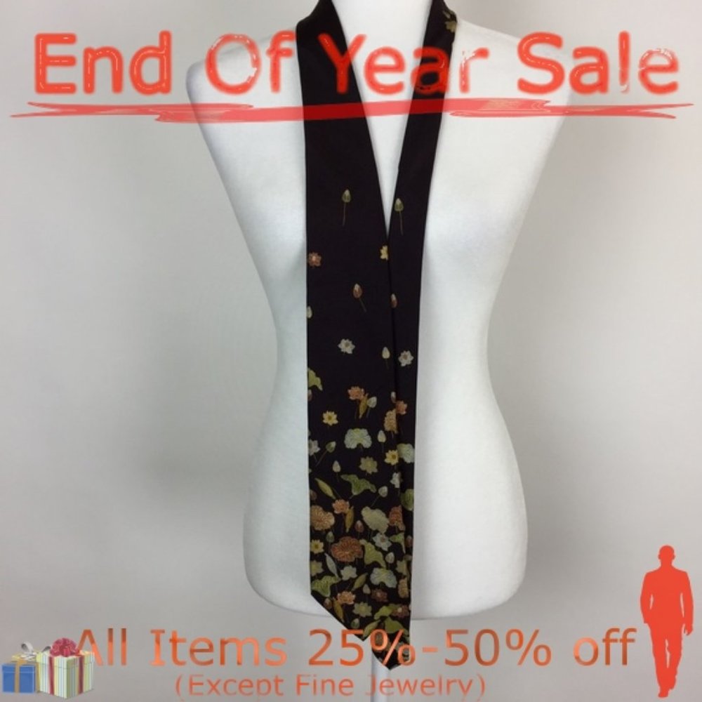 The Art Institute of Chicago Men’s Brown Silk Tie
